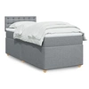 Image de Boxspring met matras stof lichtgrijs 90x200 cm3286577