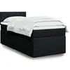 Image de Boxspring met matras stof zwart 100x200 cm3286593