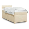 Image de Boxspring met matras stof cràmekleurig 100x200 cm3286610