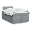 Image de Boxspring met matras stof lichtgrijs 120x200 cm3286640