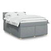 Image de Boxspring met matras stof lichtgrijs 140x190 cm3286668