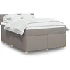 Image de Boxspring met matras stof taupe 140x190 cm3286672