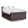 Image de Boxspring met matras stof donkerbruin 140x190 cm3286678