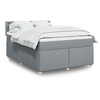 Image de Boxspring met matras stof lichtgrijs 140x190 cm3286689