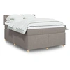 Image de Boxspring met matras stof taupe 140x200 cm3286721