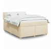 Image de Boxspring met matras stof cràmekleurig 160x200 cm3286743