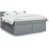 Image de Boxspring met matras stof lichtgrijs 180x200 cm3286752
