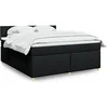 Image de Boxspring met matras stof zwart 180x200 cm3286754