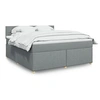 Image de Boxspring met matras stof lichtgrijs 180x200 cm3286759