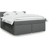 Image de Boxspring met matras stof donkergrijs 180x200 cm3286760
