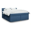 Image de Boxspring met matras stof blauw 180x200 cm3286765