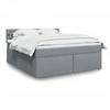 Image de Boxspring met matras stof lichtgrijs 180x200 cm3286766