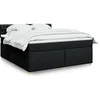 Image de Boxspring met matras stof zwart 180x200 cm3286768