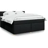 Image de Boxspring met matras stof zwart 180x200 cm3286775
