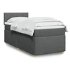 Image de Boxspring met matras stof donkergrijs Single3286858