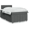 Image de Boxspring met matras stof donkergrijs 120x200 cm3287043