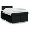 Image de Sommier à lattes de lit avec matelas Noir 120x200 cm Tissu 3287051