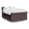 Image de Boxspring met matras stof donkerbruin 140x190 cm3287073