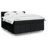 Image de Boxspring met matras stof zwart 180x200 cm3287156