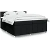 Image de Boxspring met matras stof zwart 200x200 cm3287177