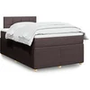 Image de Boxspring met matras stof donkerbruin 120x200 cm3287426