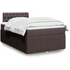 Image de Boxspring met matras stof donkerbruin 120x200 cm3287433
