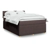 Image de Boxspring met matras stof donkerbruin 140x190 cm3287447