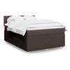 Image de Boxspring met matras stof donkerbruin 140x190 cm3287454