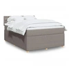 Image de Sommier à lattes de lit avec matelas Taupe 140x190 cm Tissu 3287469