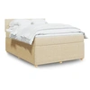 Image de Boxspring met matras stof cràmekleurig 140x200 cm3287484