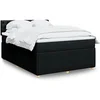 Image de Boxspring met matras stof zwart 140x200 cm3287488