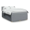 Image de Sommier à lattes de lit avec matelas Gris clair 160x200cm Tissu 3287500