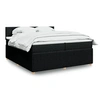 Image de Boxspring met matras stof zwart 200x200 cm3287565