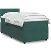 Image de Boxspring met matras fluweel donkergroen 80x200 cm3287593