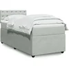 Image de Boxspring met matras fluweel lichtgrijs 80x200 cm3287602