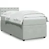 Image de Sommier à lattes de lit et matelas Gris clair 90x190 cm Velours 3287614