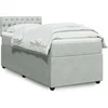 Image de Sommier à lattes de lit et matelas Gris clair 90x190 cm Velours 3287620