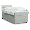 Image de Sommier à lattes de lit et matelas Gris clair 90x200 cm Velours 3287638