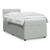 Image de Sommier à lattes de lit et matelas Gris clair 90x200 cm Velours 3287644