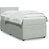 Image de Sommier ï¿½ lattes de lit et matelas Gris clair 100x200cm Velours 3287656