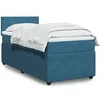 Image de Boxspring met matras fluweel blauw 100x200 cm3287660
