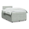 Image de Sommier à lattes de lit et matelas Gris clair 120x200cm Velours 3287710