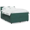 Image de Boxspring met matras fluweel donkergroen 140x190 cm3287737