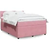 Image de Boxspring met matras fluweel roze 140x190 cm3287739