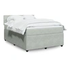 Image de Sommier à lattes de lit et matelas Gris clair 140x200cm Velours 3287758