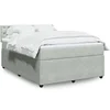 Image de Sommier à lattes de lit et matelas Gris clair 140x200cm Velours 3287770