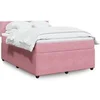 Image de Sommier à lattes de lit avec matelas Rose 160x200 cm Velours 3287781