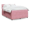 Image de Sommier à lattes de lit avec matelas Rose 160x200 cm Velours 3287787