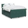 Image de Sommier à lattes de lit et matelas Vert foncé 160x200cm Velours 3287791