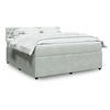 Image de Sommier à lattes de lit et matelas Gris clair 180x200cm Velours 3287812